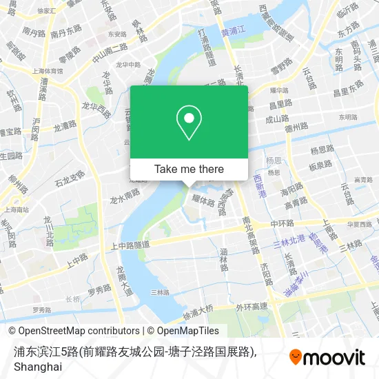 浦东滨江5路(前耀路友城公园-塘子泾路国展路) map