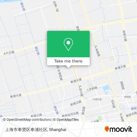 上海市奉贤区奉浦社区 map