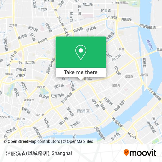 洁丽洗衣(凤城路店) map
