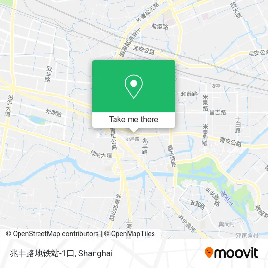 兆丰路地铁站-1口 map