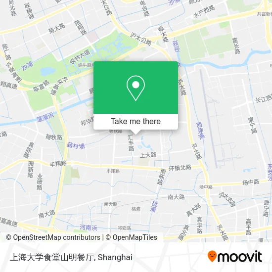 上海大学食堂山明餐厅 map