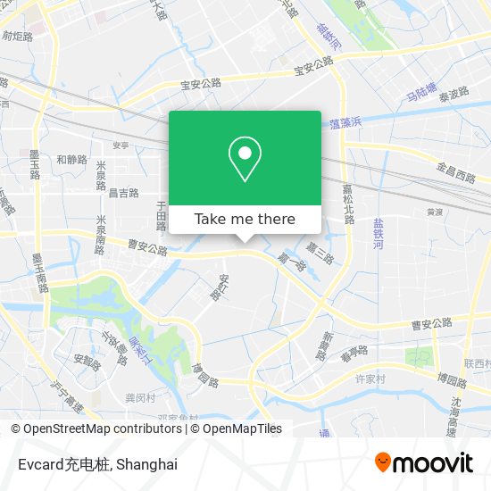 Evcard充电桩 map