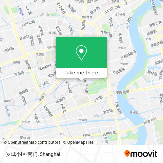罗城小区-南门 map