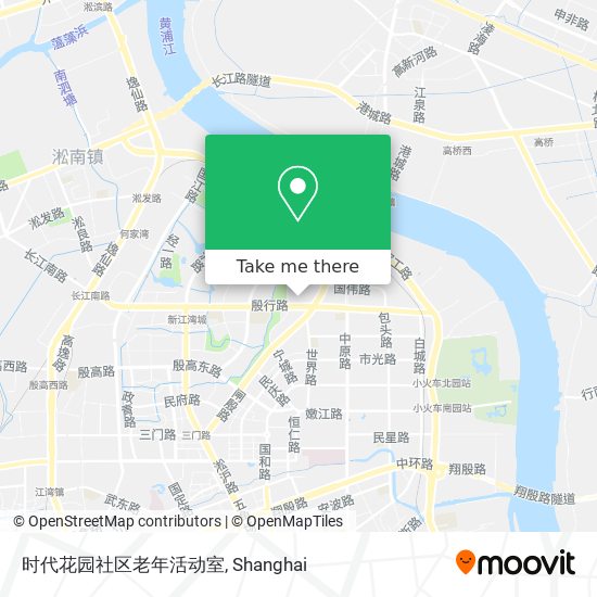 时代花园社区老年活动室 map