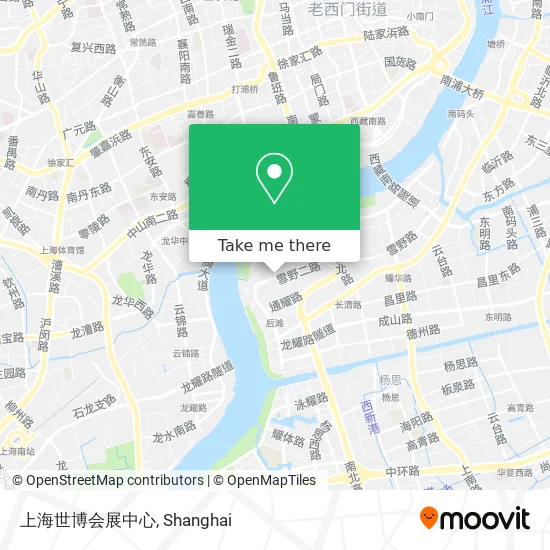上海世博会展中心 map