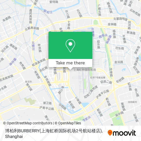 博柏利BURBERRY(上海虹桥国际机场2号航站楼店) map