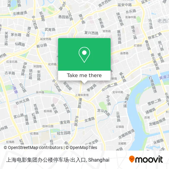 上海电影集团办公楼停车场-出入口 map