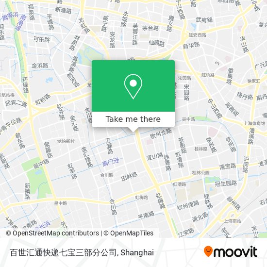 百世汇通快递七宝三部分公司 map