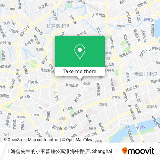 上海曾先生的小家普通公寓淮海中路店 map