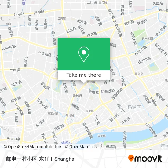 邮电一村小区-东1门 map