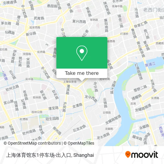 上海体育馆东1停车场-出入口 map