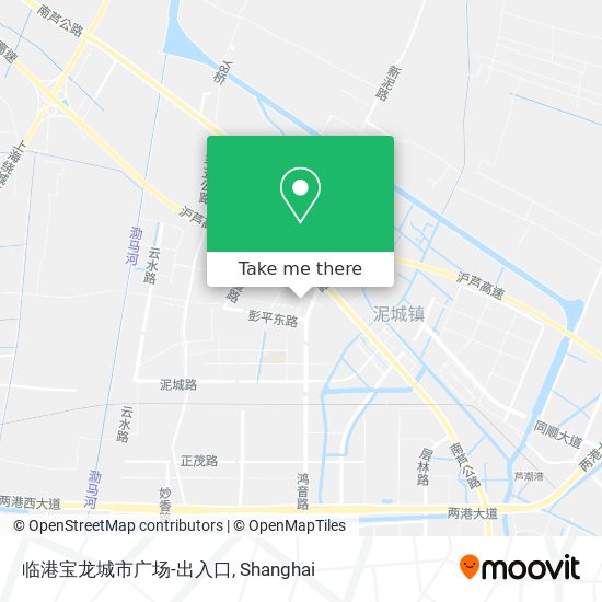 临港宝龙城市广场-出入口 map