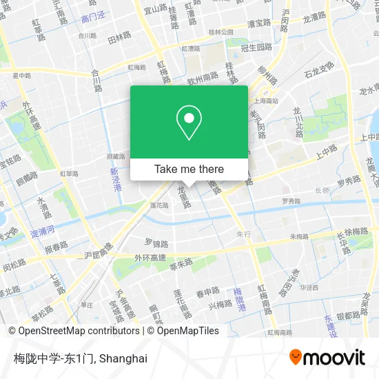 梅陇中学-东1门 map
