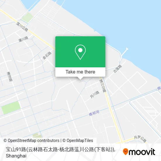 宝山91路(云林路石太路-杨北路蕰川公路(下客站)) map