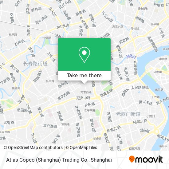 Atlas Copco (Shanghai) Trading Co. map