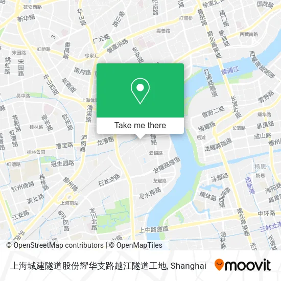 上海城建隧道股份耀华支路越江隧道工地 map