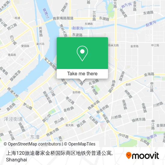 上海120旅途馨家金桥国际商区地铁旁普通公寓 map