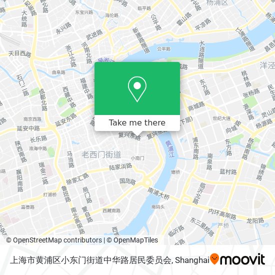 上海市黄浦区小东门街道中华路居民委员会 map