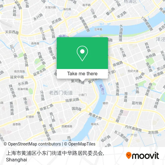 上海市黄浦区小东门街道中华路居民委员会 map