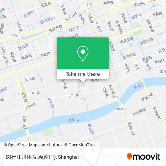 闵行江川体育场(南门) map
