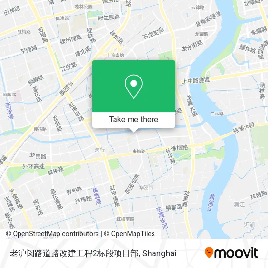 老沪闵路道路改建工程2标段项目部 map
