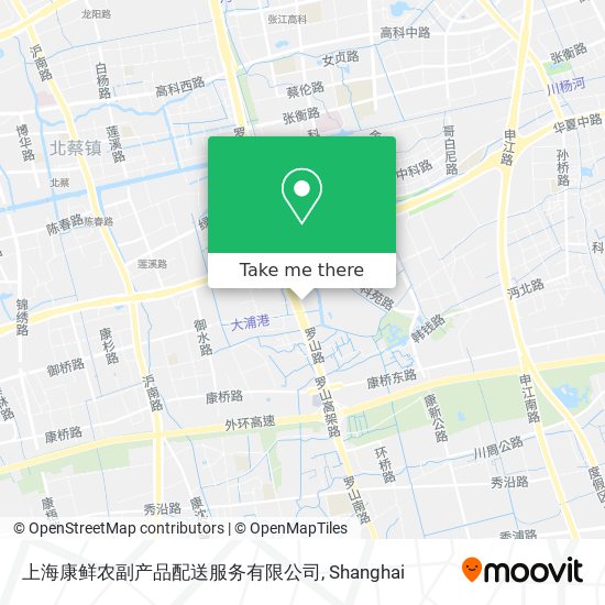 上海康鲜农副产品配送服务有限公司 map