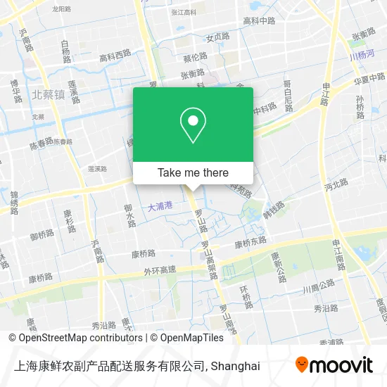上海康鲜农副产品配送服务有限公司 map