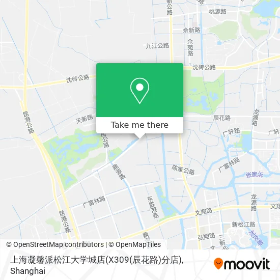 上海凝馨派松江大学城店(X309(辰花路)分店) map