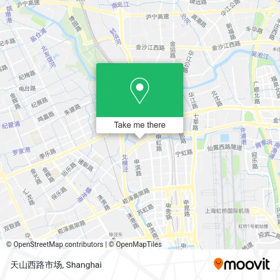 天山西路市场 map