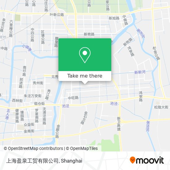 上海盈泉工贸有限公司 map