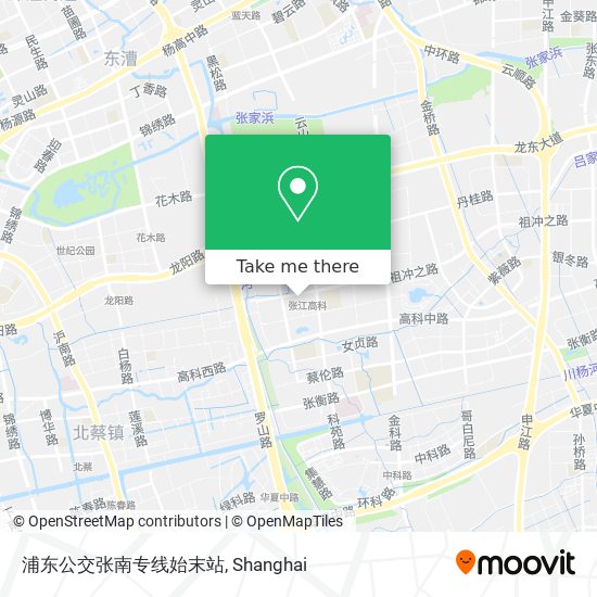 浦东公交张南专线始末站 map
