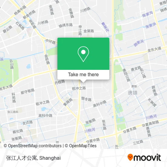 张江人才公寓 map
