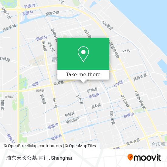 浦东天长公墓-南门 map