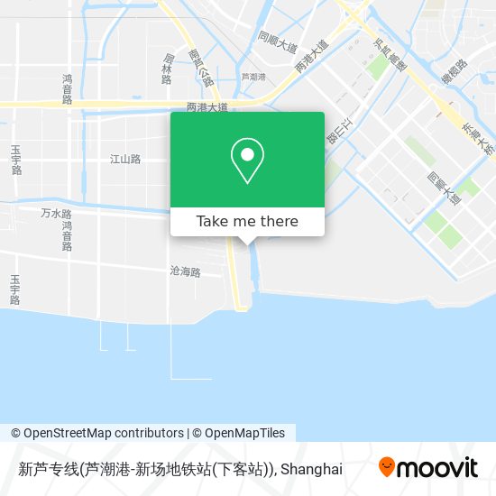 新芦专线(芦潮港-新场地铁站(下客站)) map