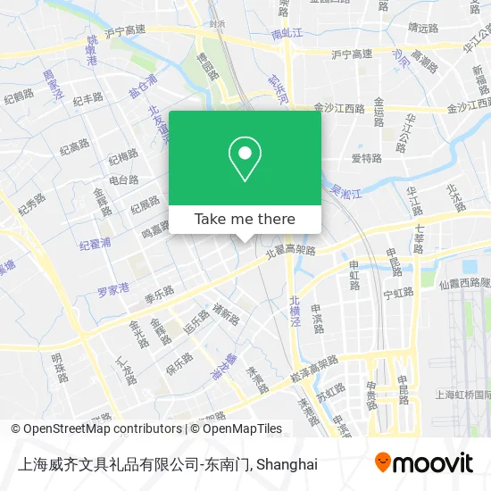 上海威齐文具礼品有限公司-东南门 map