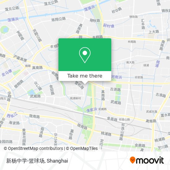 新杨中学-篮球场 map