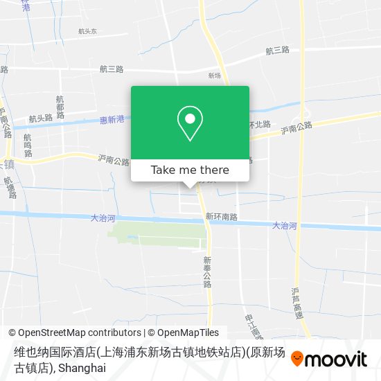 维也纳国际酒店(上海浦东新场古镇地铁站店)(原新场古镇店) map