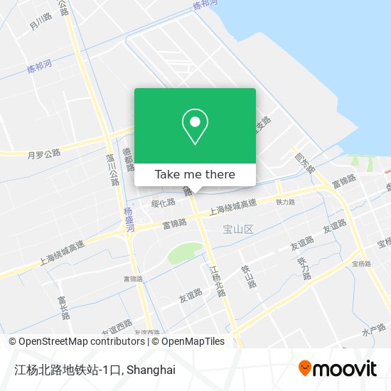 江杨北路地铁站-1口 map