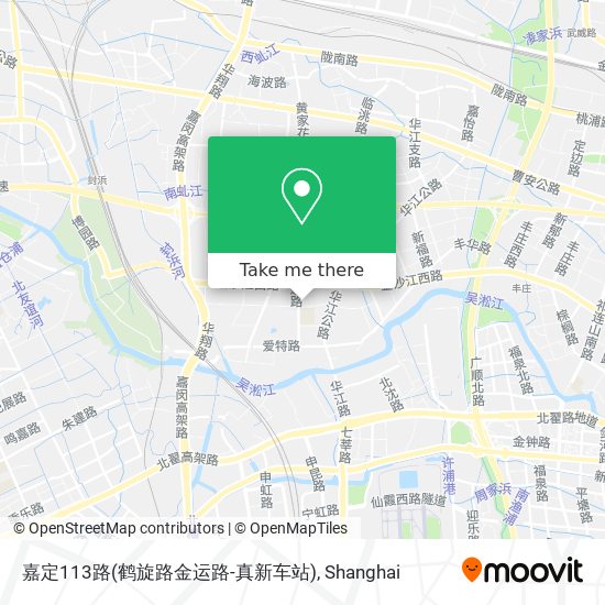 嘉定113路(鹤旋路金运路-真新车站) map