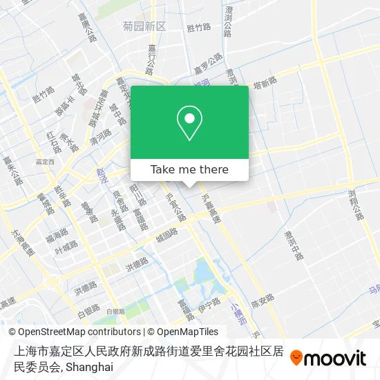 上海市嘉定区人民政府新成路街道爱里舍花园社区居民委员会 map