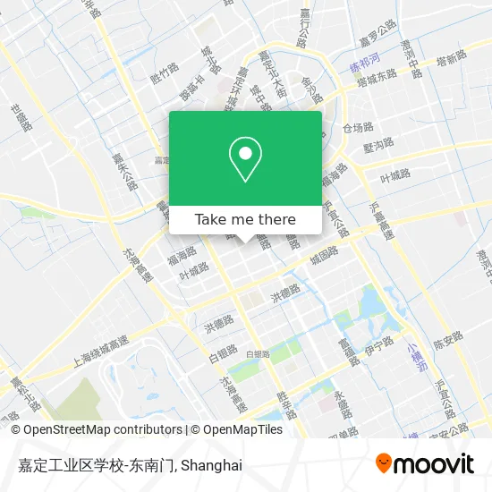 嘉定工业区学校-东南门 map