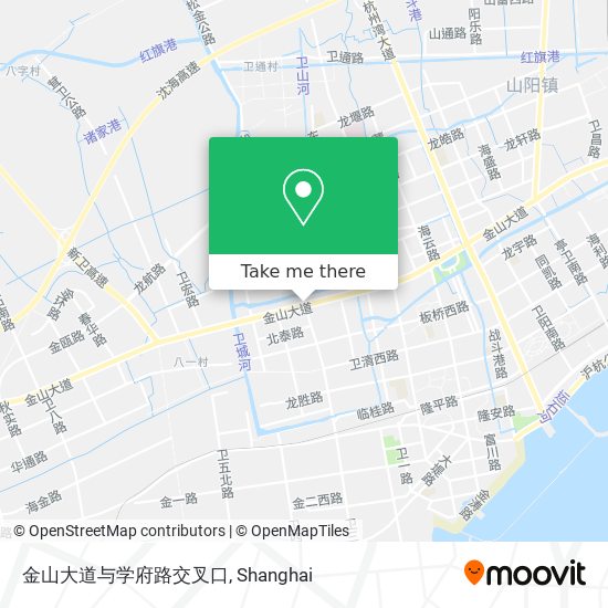 金山大道与学府路交叉口 map