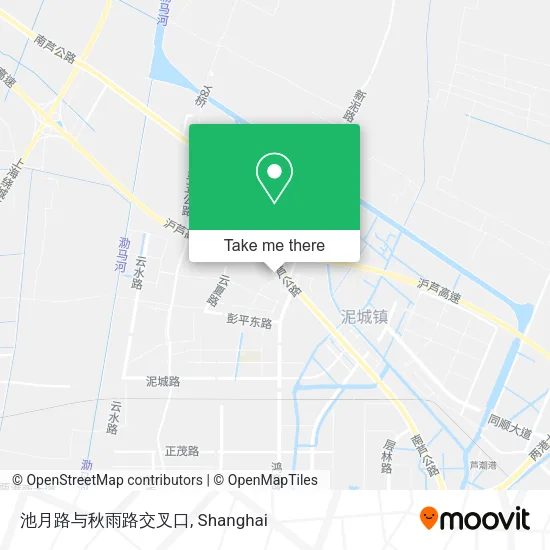 池月路与秋雨路交叉口 map