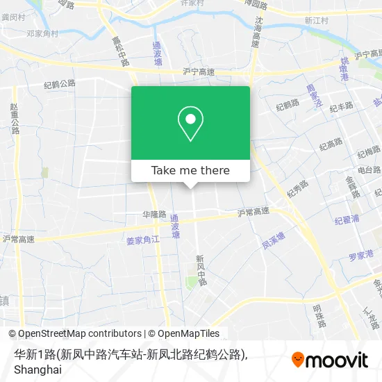 华新1路(新凤中路汽车站-新凤北路纪鹤公路) map