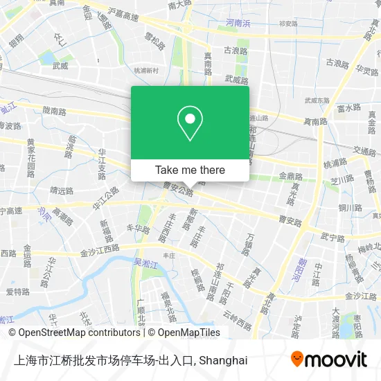 上海市江桥批发市场停车场-出入口 map