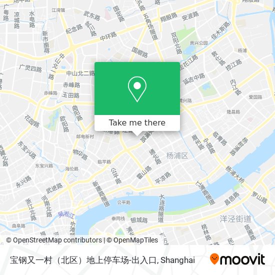 宝钢又一村（北区）地上停车场-出入口 map