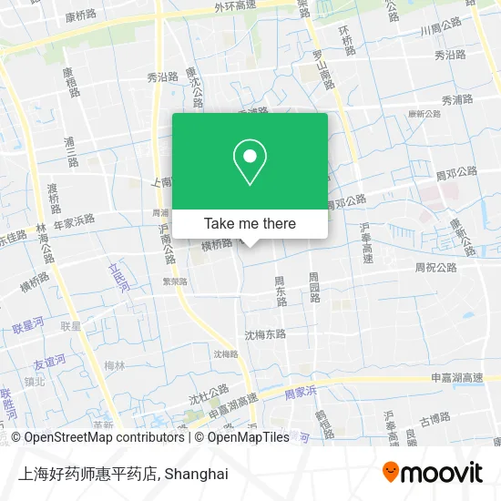 上海好药师惠平药店 map