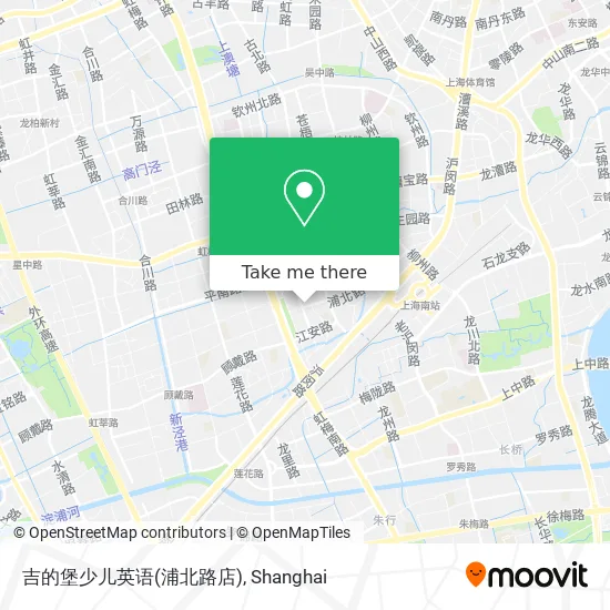 吉的堡少儿英语(浦北路店) map
