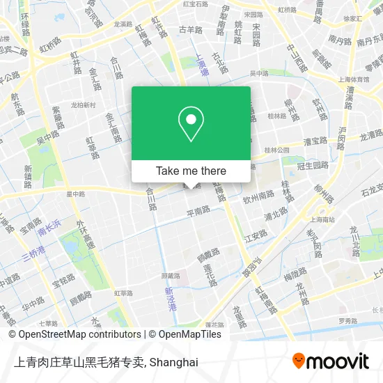 上青肉庄草山黑毛猪专卖 map