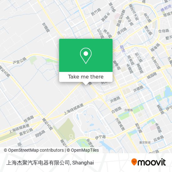 上海杰聚汽车电器有限公司 map